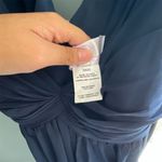 Hayley Paige Women's Size 12 Navy Blue Maxi Gown Formal Dress Photo 3