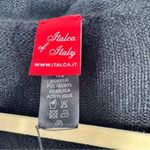 Italca of Italy black wool blend cardigan size small Photo 3