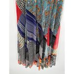 Lapis Womens Strapless Dress Size M Flowy Boho Resort Patchwork Midi Fairy Black Size M Photo 1