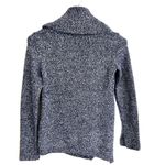 White House | Black Market White House‎ Blue Multi Color Sweater Fisherman Knit Wide Cowl Neck Asymmetrical Photo 1
