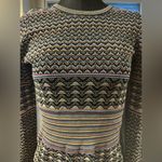 Shoshanna Womens Crew Neck Ribbed Pullover Sweater Multi Colored Size Med $330 Photo 5