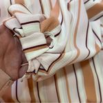 Bobeau STUDIO B by  top shirt tunic size 2X stripes v neck pink brown Photo 3