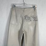 Wilfred  Size 10 Faux Leather Pants‎ White Straight Solid High Rise Flawed 1692 Photo 7