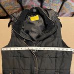 Prince Fox Black Quilted Puffer Vest Faux Fur Collar Winter Outerwear Photo 4
