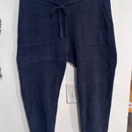Barefoot Dreams CozyChic Ultra Lite Jogger Pants Womens Size Large Navy Blue Photo 0