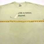 Comfort Colors LARGE Life is Better, Shared - Classic Unisex Crewneck Short Sleeve Tee NEW Photo 3