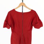 Lela Rose Red Short Sleeve V Photo 5