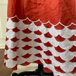 Lino USA 100% Linen Skirt Suit Orange White L Size L Photo 9