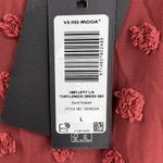 VERO MODA Mini Smock Dress with Textured Spots Red Size L New Photo 10