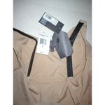 New NWT $218 S Small PJK Leather Strap Fabric Dress Womens Tank Beige Khaki Tan Photo 3