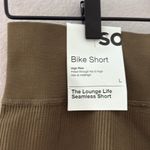 SO  High Life Seamless Green Bike Shorts High-Waisted Stretch Size Large Photo 2
