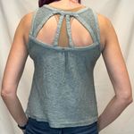 prAna  Women's Athletic Tank Top Slate Blue Green Teal Strappy XS Extra Small V Photo 1