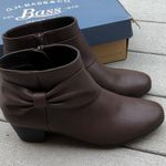 NWT G.H. Bass Bethany Bow Ankle Booties | G.H. Bass Brown Bow Ankle Boots Size 10 Photo 2