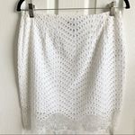Ann Taylor  White Eyelet Skirt Photo 4
