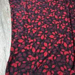 Anne Klein Red and Black Patterned Top Size XL Photo 6