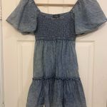 Flying Tomato NWT Los Angles Acid Wash Denim Like Flutter Small Dress. 2751 Photo 1
