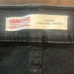 Signature by Levi Strauss Black High Rise Jean Shorts 16 W33 NWT Photo 1