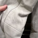 ALLSAINTS Women's Luna Blue Gray Green Leather Plait Balfern Biker Jacket Size 0 Photo 5