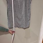 Madewell Stripe-Play Button-Back Tee Grey and White Dress Photo 6