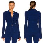 Le Ore Rimini Collared Cardigan Blue Size XS Photo 2