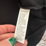 Spanx  The Perfect Tee Classic Black Short Sleeve Stretch Top With Back Zipper Photo 4