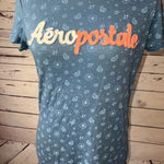 Aeropostale Tee Shirt Womens size Large Paisley Graphic T-Shirt Classic Crew Photo 0