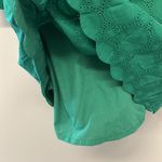 J.Crew Green Lined Eyelet Long Sleeve Dress- with Scalloped Details-Size 4-NEW Photo 6