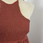 Free People  Womens Road Trip Boho Tank Knit Apple Chutney Brown Size XS‎ Photo 3