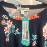 Nine Britton  Navy Floral Midi Dress Photo 5