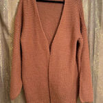 Brave Soul  London Burnt Orange Knit Oversized Chunky Cardigan Sweater L/16 Photo 0