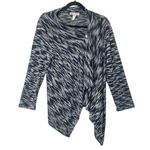 Carol Rose VINAGE Lightweight Navy Blue Asymmetric Sweater Cardigan, Large Photo 0