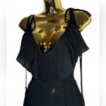 Planet Blue  Life v-neck black rayon maxi dress S Photo 1