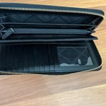 Michael Kors  Jet Set Travel Black Textured Leather Continental Wristlet Wallet Photo 6