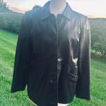 Style & Co Black Leather Petite Jacket Photo 4