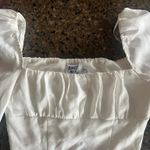 Princess Polly White Top  Long Sleeve Photo 2