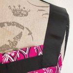 Loft Ann Taylor Ribbon Straps Geometric Camisole Tank Top Pink Size Small Spring Photo 7