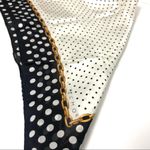 Echo Vintage Silk Polka Dot Chain Print Scarf Square Photo 6