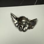 Winged Cherub Angel Brooch Pin Pewter Color Silver Tone Photo 4