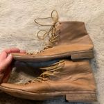 Free People  Truxton Lace Boots Size 38 Leather Pointed Toe Women's Brown Photo 3