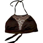 Mossimo Supply Co Mossimo bikini swim top - Large - black - lace netted area in front Photo 0