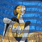 Picasso Scarf Blue Photo 1