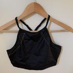 Victoria's Secret Victoria Sport Size Medium Unlined Black Sports Bra Lasar Cut Athletic Racerback Photo 1