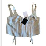 ZARA Lingerie Bralette Corset Taupe silk
Women's Small NWT Photo 0