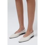 BY FAR Carr Flats in Limewash White Leather 37 With Box Womens Ballet Size 6 Photo 15