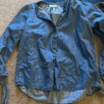 Madewell  xs blue denim blouse Photo 7