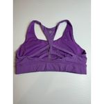 Lululemon  Purple Sports Bra‎ Size 10 Light Support Crisscross Back Workout Top Photo 3