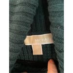 Michael Michael kors green chunky knit cowl neck pocket front sweater Size M Photo 2