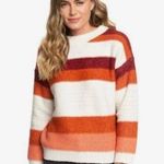 Roxy NWT Trip For Two Striped Oversized Sweater XS Photo 0