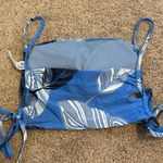 Aerie Blue and Black Abstract Print Top Size XS Photo 2