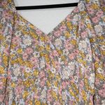 Elloh New Pink & Yellow Floral Reversible Maxi Dress Size Small Photo 8